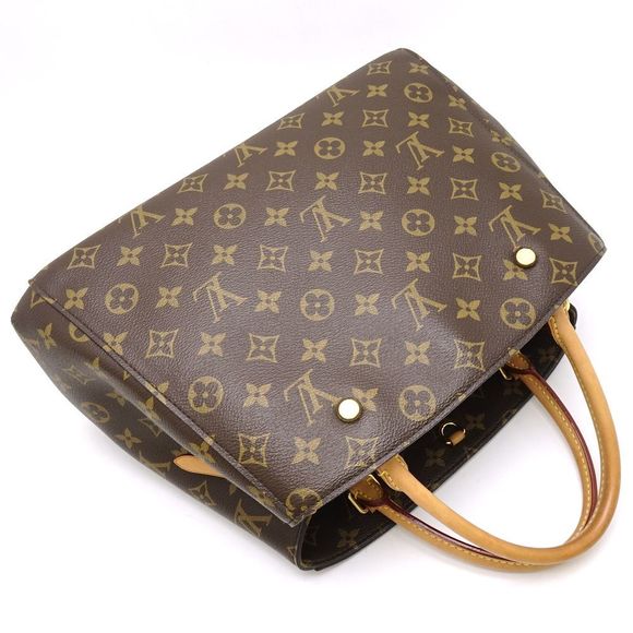 Louis Vuitton Monogram Montaigne MM Brown 2WAY Tote Bag - Picture 4 of 8